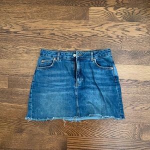 Topshop Moto Jean Skirt